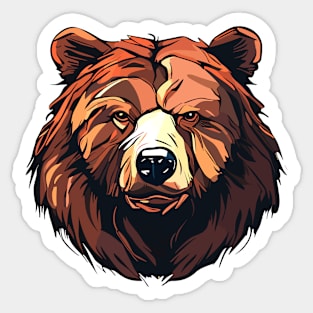 Grizzly Bear Animal Freedom World Wildlife Wonder Vector Graphic Sticker